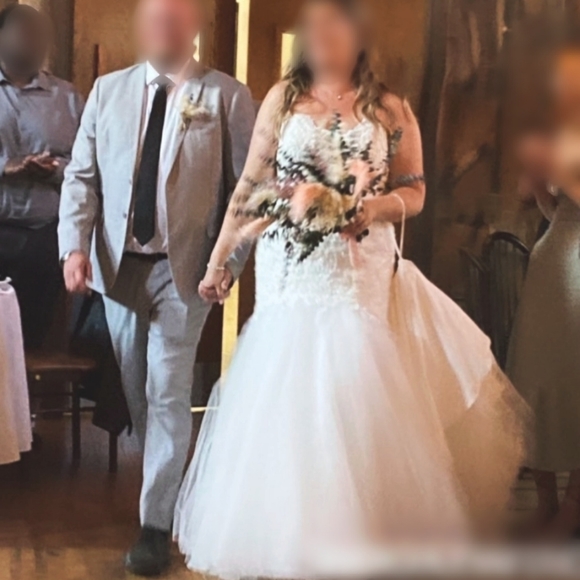 #00 Morilees Julietta Sz.18 Mermaid Wedding Dress - Picture 5 of 5